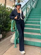 Women's black reversible soft sherpa down puffer crop jacket