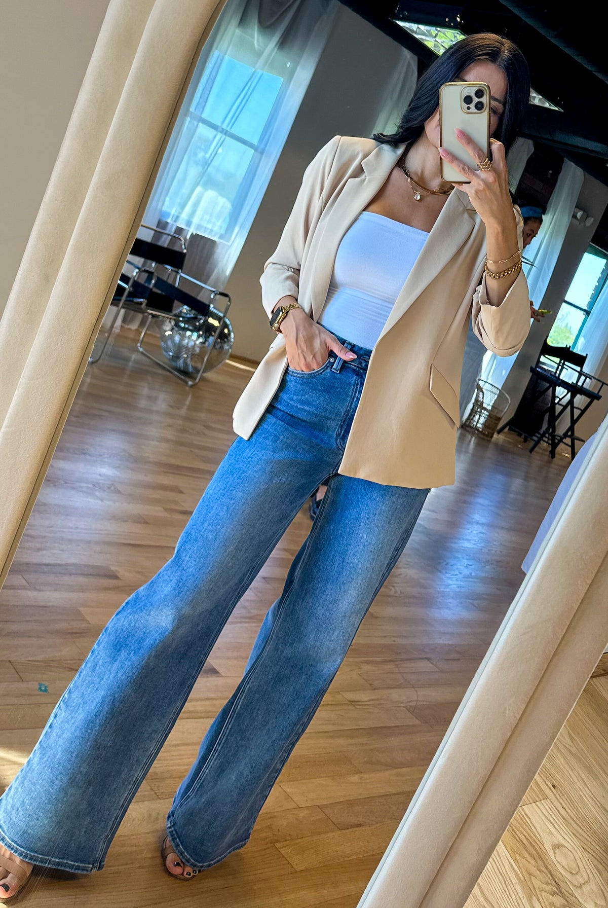 just black denim wide leg palazzo medium wash jeans