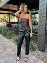 sequin strapless top