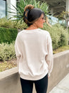 super soft cozy ribbed ivory pullover