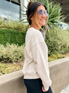 super soft cozy ribbed ivory pullover