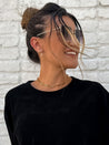 brenda grands hammered link 18k gold layering necklace