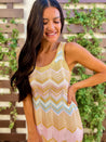 chevron knit super long maxi dress