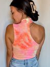 tie dye one shoulder bodysuit