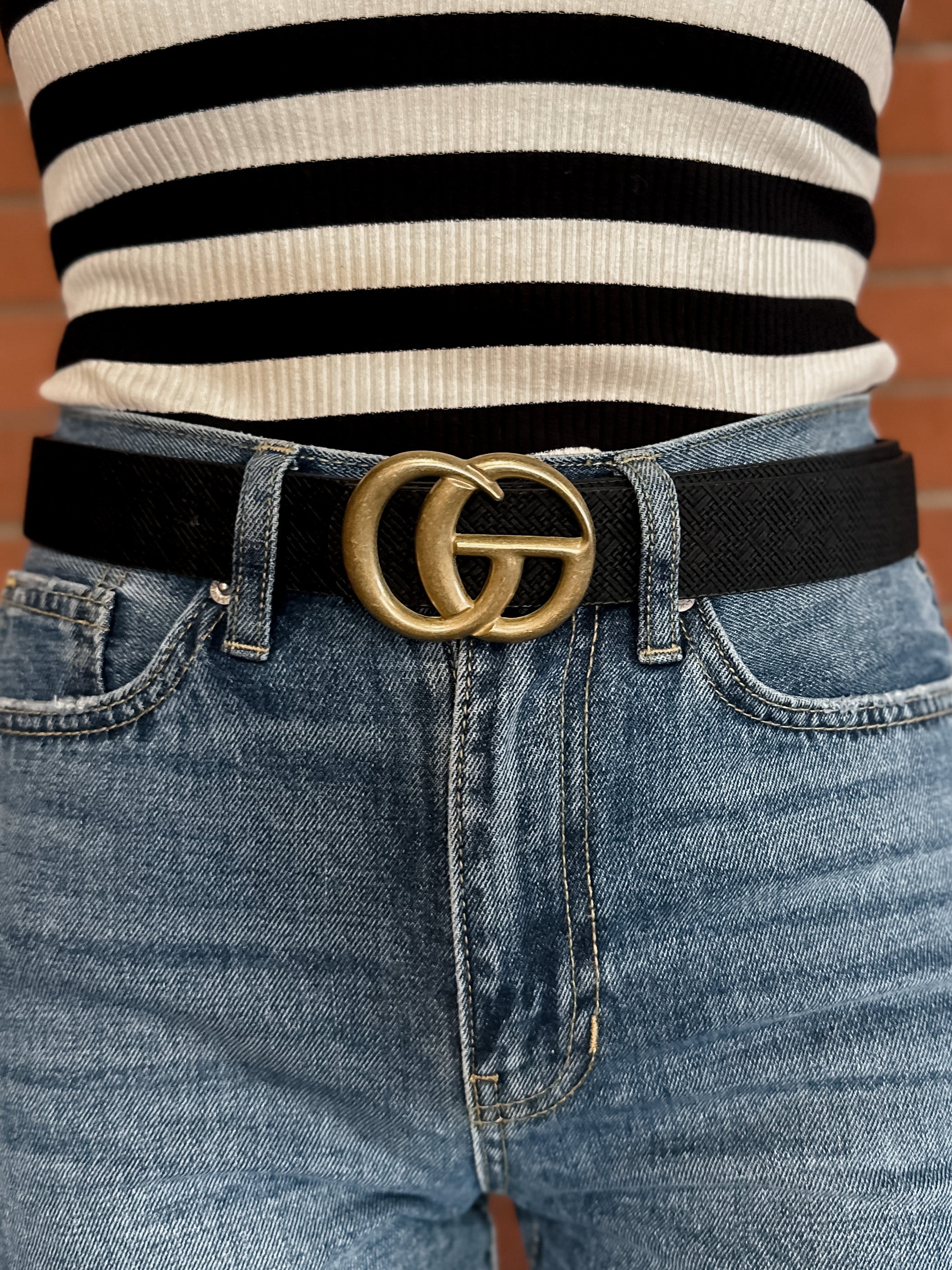 black GG belt