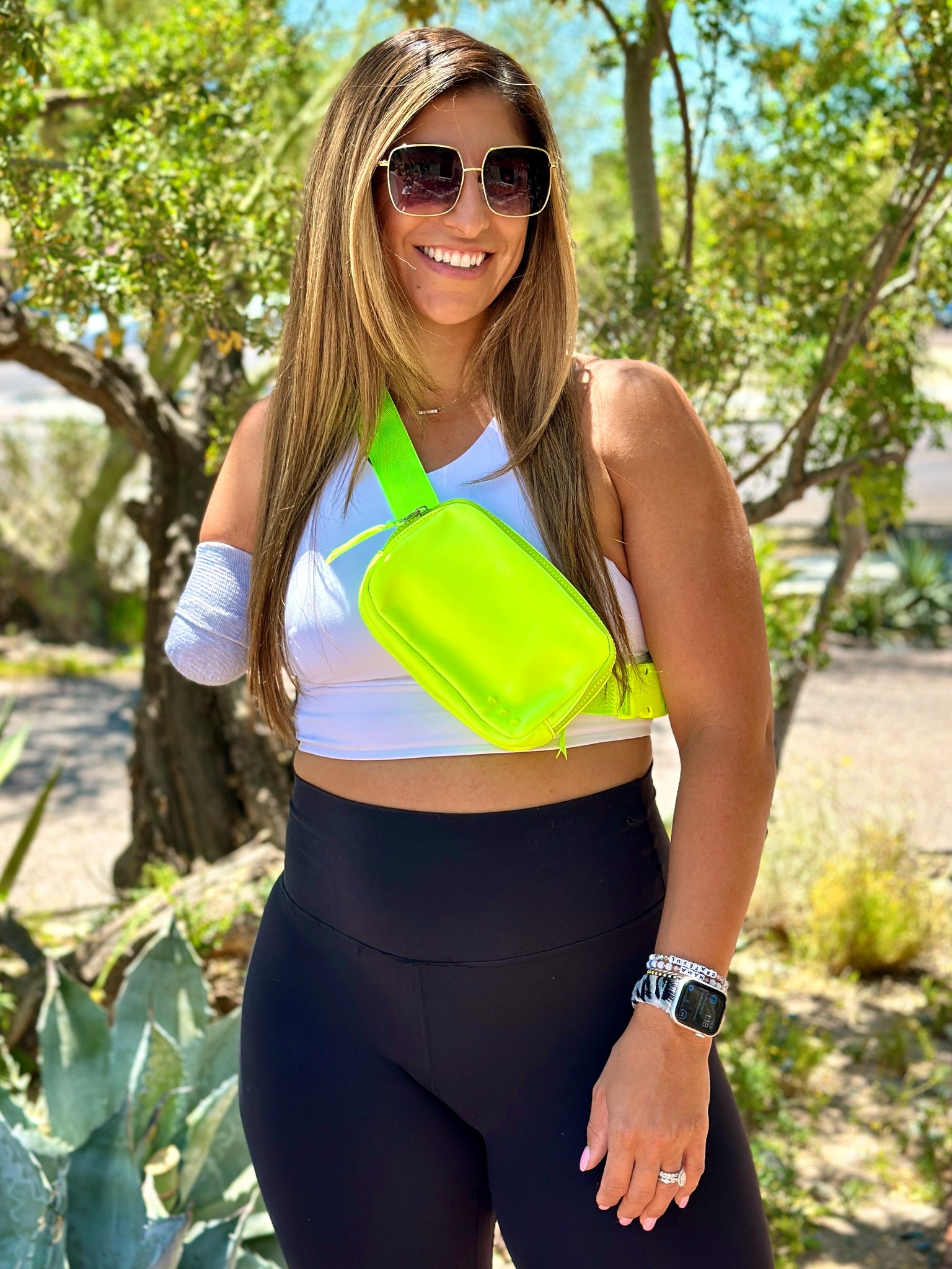 Nylon Bum Bag - Neon Yellow – Be Queen. LLC