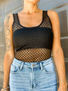 black mesh bodysuit