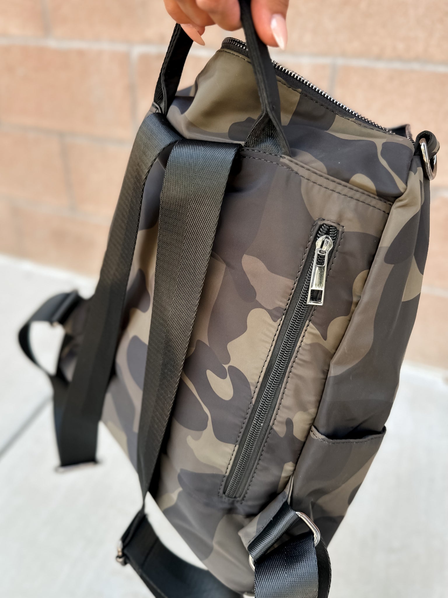 Nylon Camo Backpack