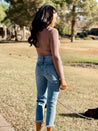 distressed mom dad jeans