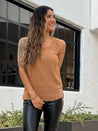 camel dressy work office tank top