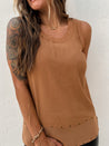 camel dressy work office tank top