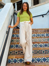 ribbed mock neck t-shirt