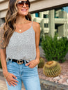 polka dot office work fun dressy cami tank 