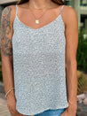 polka dot office work fun dressy cami tank 