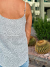 polka dot office work fun dressy cami tank 