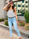 polka dot office work fun dressy cami tank 