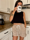 Corduroy Drawstring Shorts