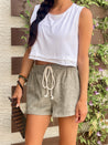 Corduroy Drawstring Shorts