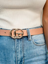 womens blush gucci belt