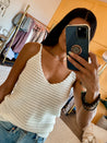 knit sweater tank