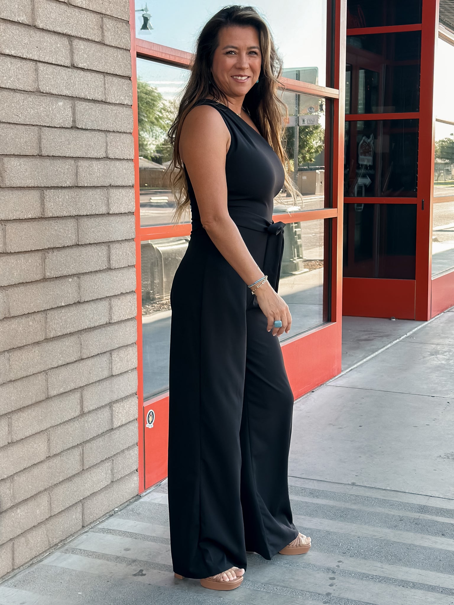 black jumpsuit, sexy, comfortable, night out, wedding