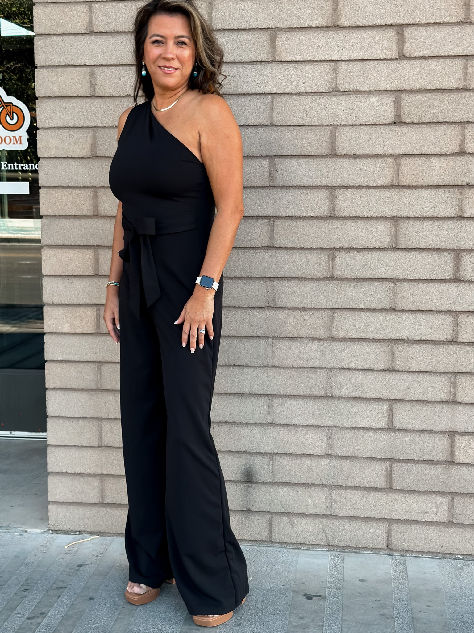 black jumpsuit, sexy, comfortable, night out, wedding