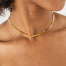 brenda grands cz dainty gold choker