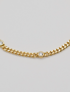 brenda grands cz dainty gold choker
