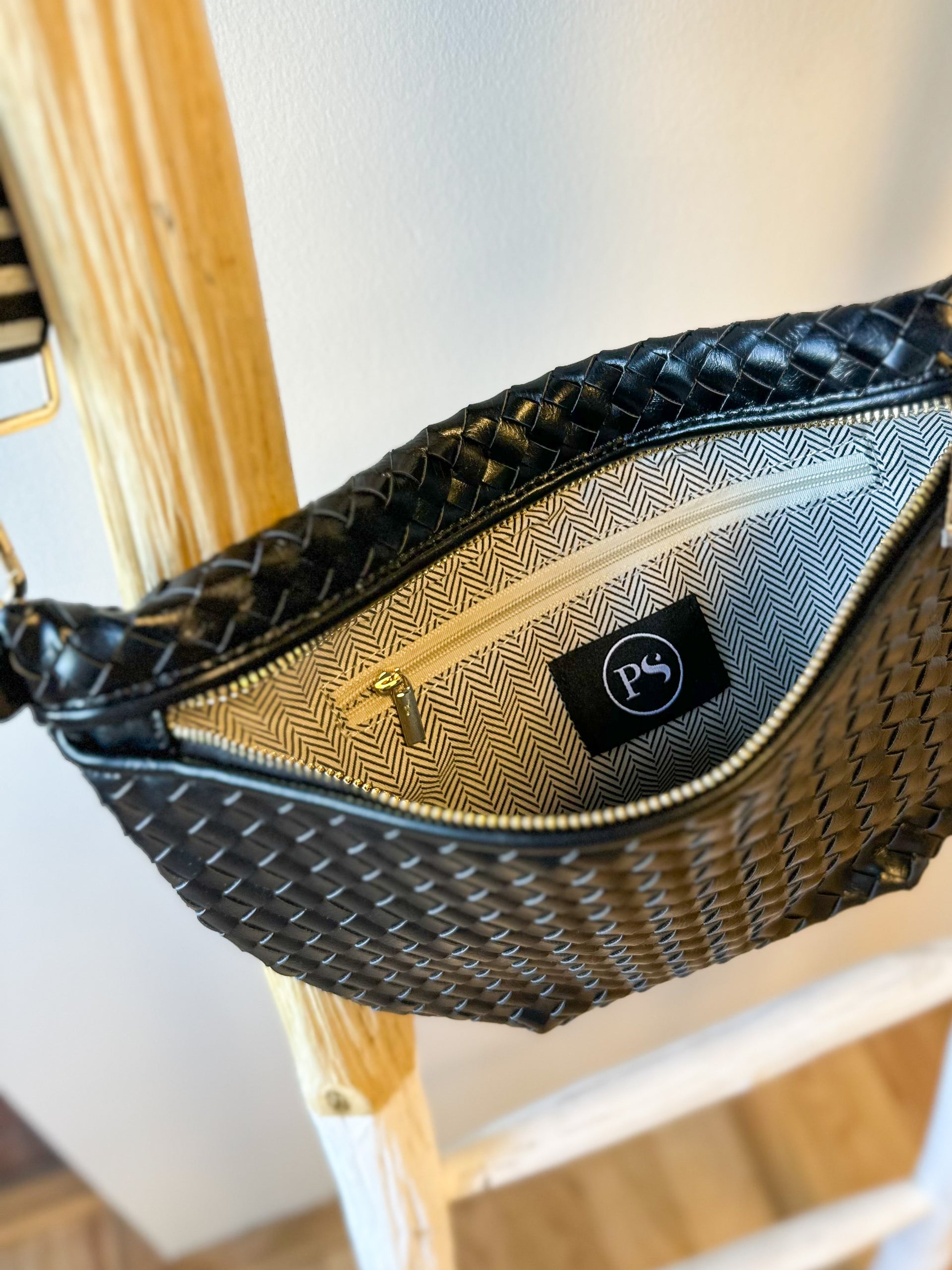 Woven Westlyn Crossbody Bag - Cream