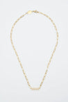 brenda grands gold paper clip chain mama necklace